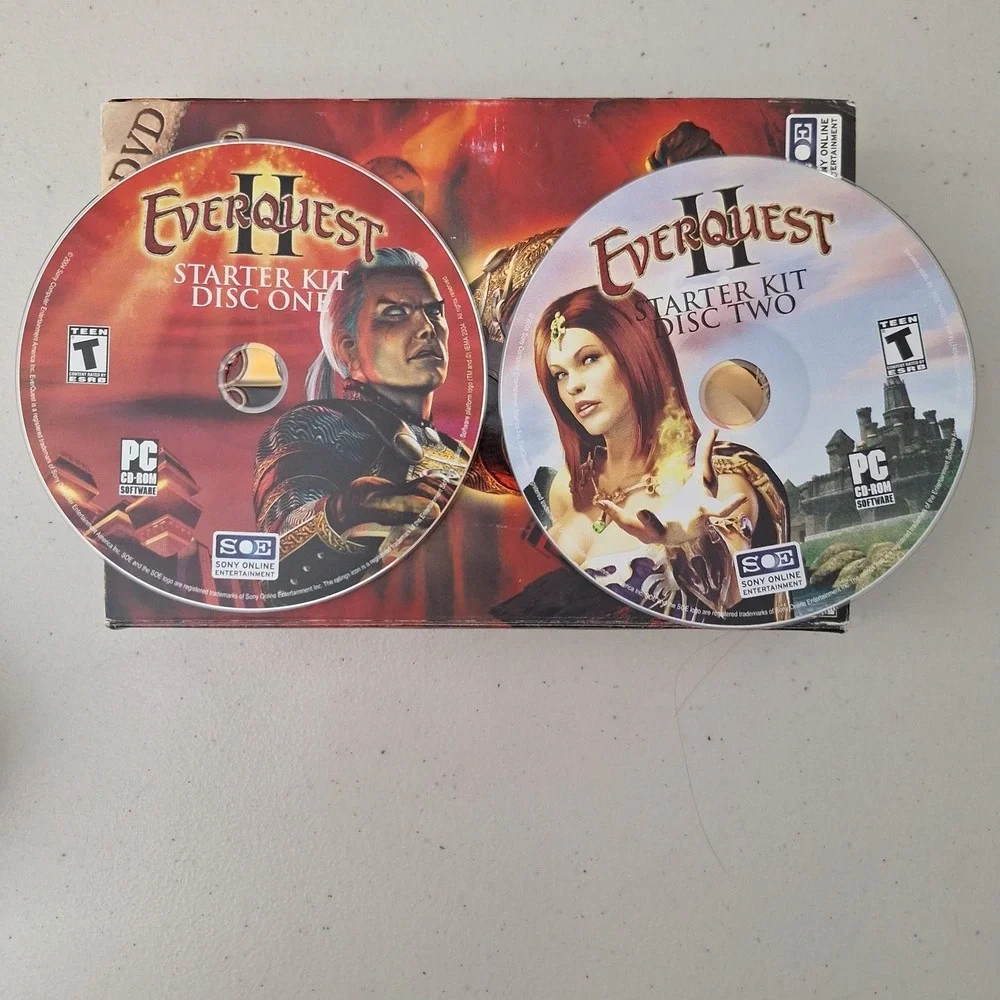 Vtg EverQuest II 2004 Sony PC DVD-ROM Box Set Computer Game- Open Box - COMPLETE